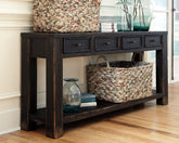 Elite Furniture Outlet - Ashley Furniture - Gavelston Sofa/Console Table - Sofa Table / Black - T732-4