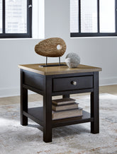 Elite Furniture Outlet - Ashley Furniture - Drazmine End Table - Rectangular End Table / Brown - T734-3