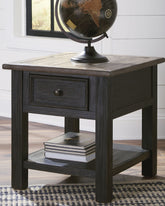 Elite Furniture Outlet - Ashley Furniture - Tyler Creek End Table - Rectangular End Table / Grayish Brown/Black - T736-3