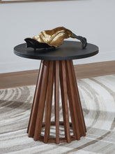 Elite Furniture Outlet - Ashley Furniture - Kallari End Table - Round End Table / Warm Brown/Black - T737-6