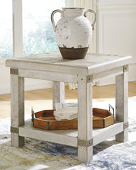 Elite Furniture Outlet - Ashley Furniture - Carynhurst End Table - Rectangular End Table / Whitewash - T929-3
