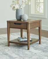Elite Furniture Outlet - Ashley Furniture - Roanhowe End Table - Rectangular End Table / Brown - T769-3