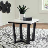 Elite Furniture Outlet - Ashley Furniture - Fostead End Table - Square End Table / White/Espresso - T770-2