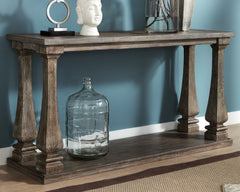 Elite Furniture Outlet - Ashley Furniture - Johnelle Sofa Table - Sofa Table / Gray - T776-4