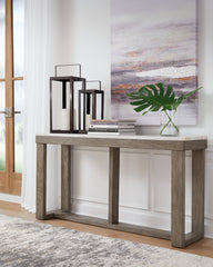Elite Furniture Outlet - Ashley Furniture - Loyaska Sofa Table - Sofa Table / Brown/Ivory - T789-4
