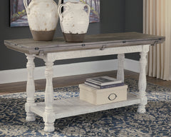 Elite Furniture Outlet - Ashley Furniture - Havalance Sofa/Console Table - Flip Top Sofa Table / Gray/White - T814-4