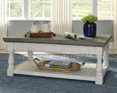 Elite Furniture Outlet - Ashley Furniture - Havalance Lift-Top Coffee Table - Lift Top Cocktail Table / White/Gray - T994-20