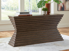 Elite Furniture Outlet - Ashley Furniture - Hannodream Sofa Table - Sofa Table / Warm Brown - T821-4