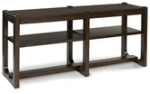 Elite Furniture Outlet - Ashley Furniture - Breckington Sofa Table - Sofa Table / Dark Brown - T856-4