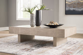 Elite Furniture Outlet - Ashley Furniture - Jorlaina Coffee Table - Square Cocktail Table / Light Grayish Brown - T622-8