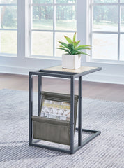 Elite Furniture Outlet - Ashley Furniture - Freslowe Chairside End Table - Chair Side End Table / Light Brown/Black - T931-107
