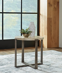 Elite Furniture Outlet - Ashley Furniture - Dalenville End Table - Round End Table / Gray - T965-6