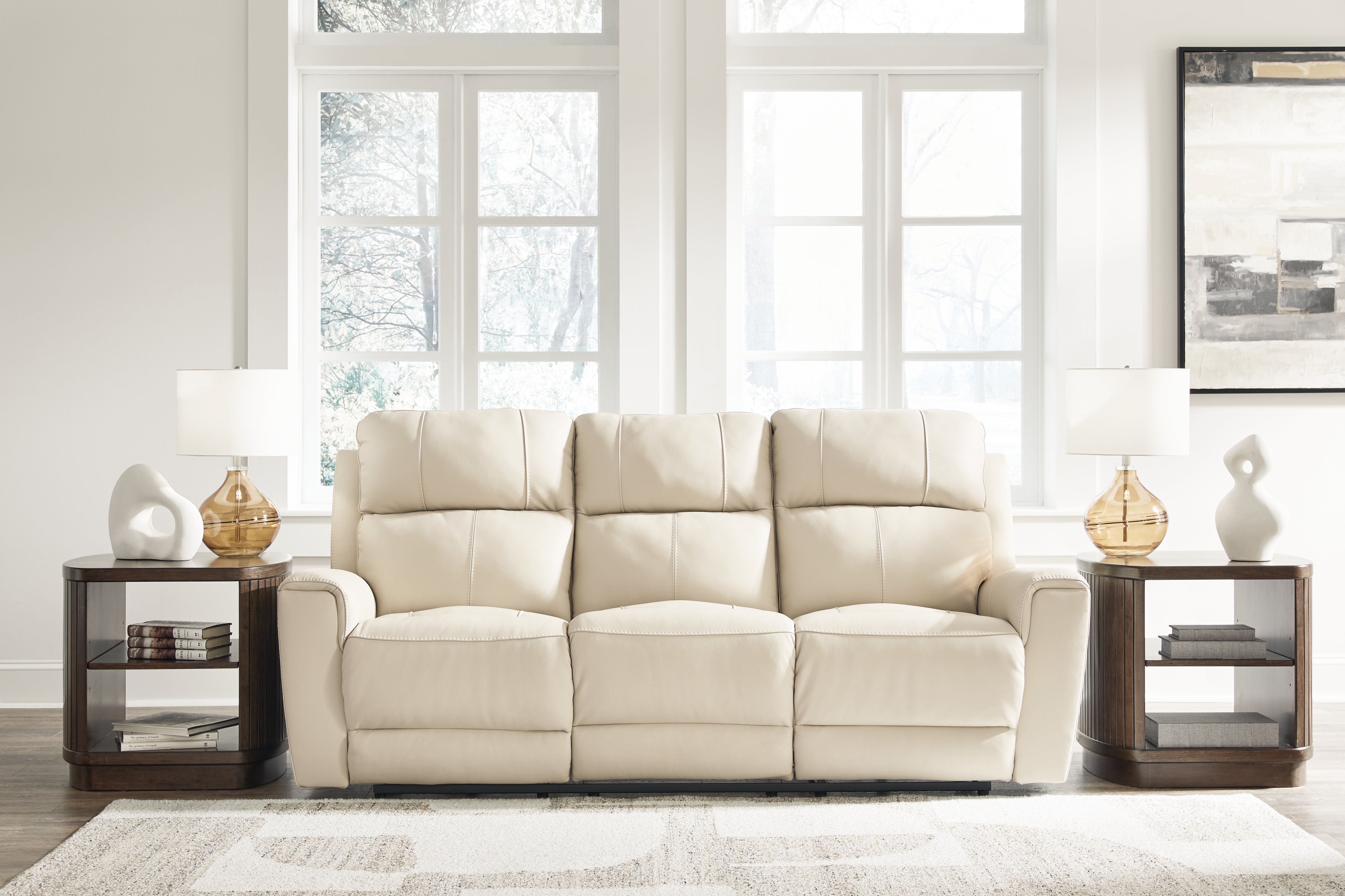 Elite Furniture Outlet - Ashley Furniture - Dahlmoore Living Room - Reclining Power Sofa / Almond - U1320087