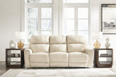 Elite Furniture Outlet - Ashley Furniture - Dahlmoore Living Room - Reclining Power Sofa / Almond - U1320087