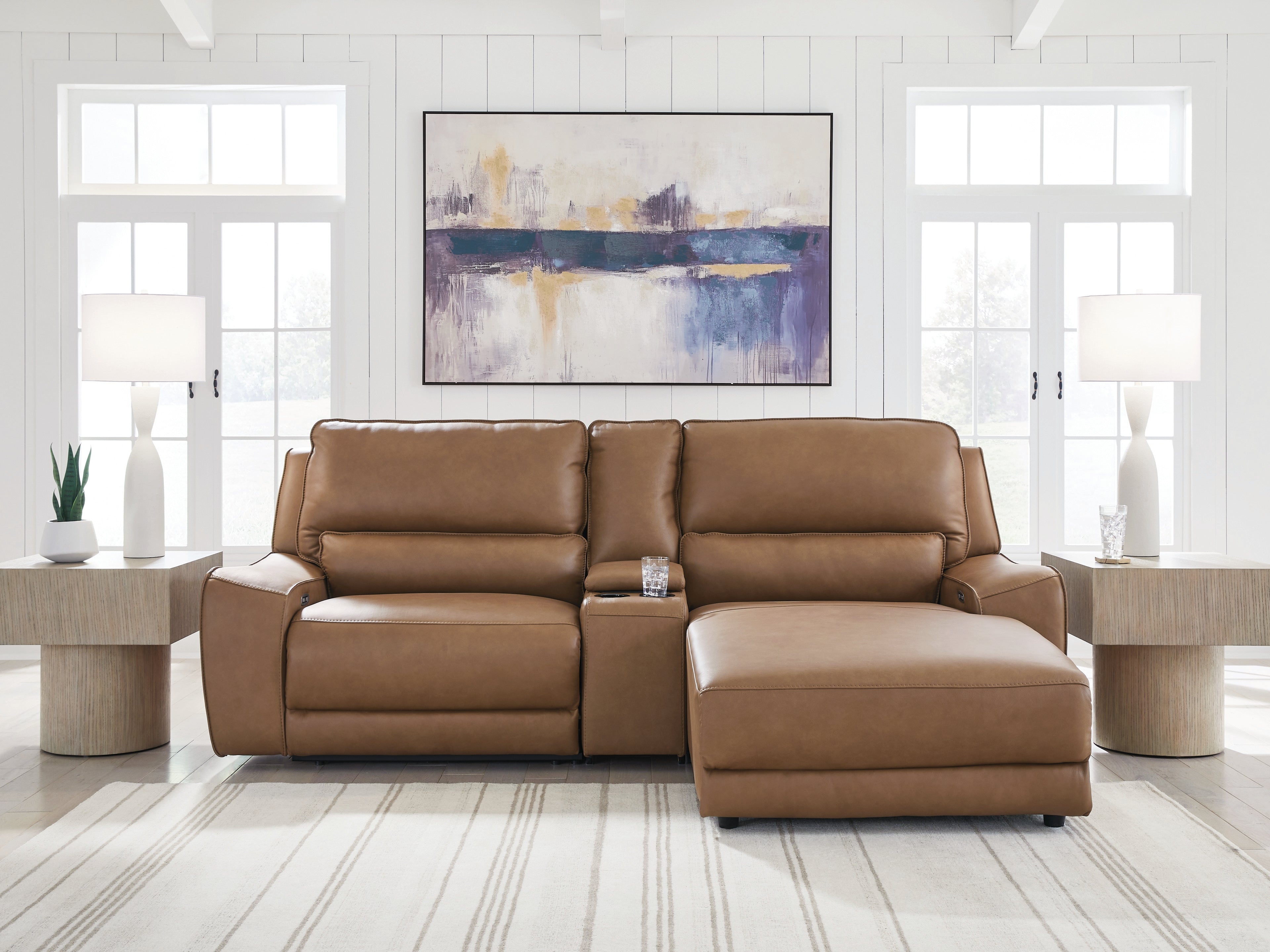 Elite Furniture Outlet - Ashley Furniture - DeepWakes Sectional - 3-Piece Power Reclining Sectional with Chaise - PCU62606S4