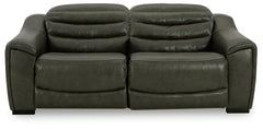 Elite Furniture Outlet - Ashley Furniture - Center Line Sectional - 7-Piece Power Reclining Sectional / Dark Gray - U63404S7