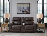 Elite Furniture Outlet - Ashley Furniture - Crossplex Living Room - PWR REC Loveseat/CON/ADJ HDRST / Smoke - PCU6450618