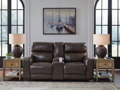 Elite Furniture Outlet - Ashley Furniture - Crossplex Living Room - PWR REC Loveseat/CON/ADJ HDRST / Smoke - PCU6450618
