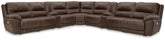 Elite Furniture Outlet - Ashley Furniture - Dunleith 9-piece Power Reclining Sectional - 9-piece Power Reclining Sectional / Chocolate - U71604S10
