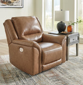 Elite Furniture Outlet - Ashley Furniture - Trasimeno Living Room - 2 Seat PWR REC Sofa ADJ HDREST / Caramel - U8281547