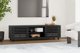 Elite Furniture Outlet - Ashley Furniture - Danziar TV Stand - 72" / Black - W1013-68