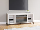 Elite Furniture Outlet - Ashley Furniture - Brollevi TV Stand - 60" with Electric Fireplace / White - W2722-168