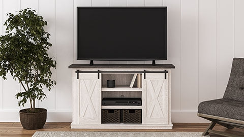 Elite Furniture Outlet - Ashley Furniture - Dorrinson 54" TV Stand - 54" / Two-tone - W287-48