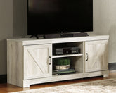 Elite Furniture Outlet - Ashley Furniture - Bellaby TV Stand - 63" / Whitewash - W331-68