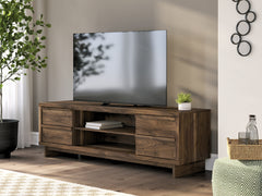 Elite Furniture Outlet - Ashley Furniture - Zadilyn 72" TV Stand - 72" / Brown - W3367-68