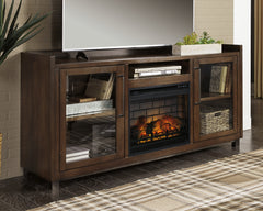 Elite Furniture Outlet - Ashley Furniture - Starmore 70" TV Stand with Electric Fireplace - 70" TV Stand with Electric Fireplace / Brown - W633W5