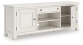Elite Furniture Outlet - Ashley Furniture - Robbinsdale 72" TV Stand - 72" / Antique White - W742-68