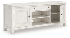 Elite Furniture Outlet - Ashley Furniture - Robbinsdale 72" TV Stand - 72" / Antique White - W742-68