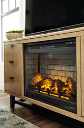 Elite Furniture Outlet - Ashley Furniture - Entertainment Accessories Electric Infrared Fireplace Insert - Electric Infrared Fireplace Insert / Black - W100-121