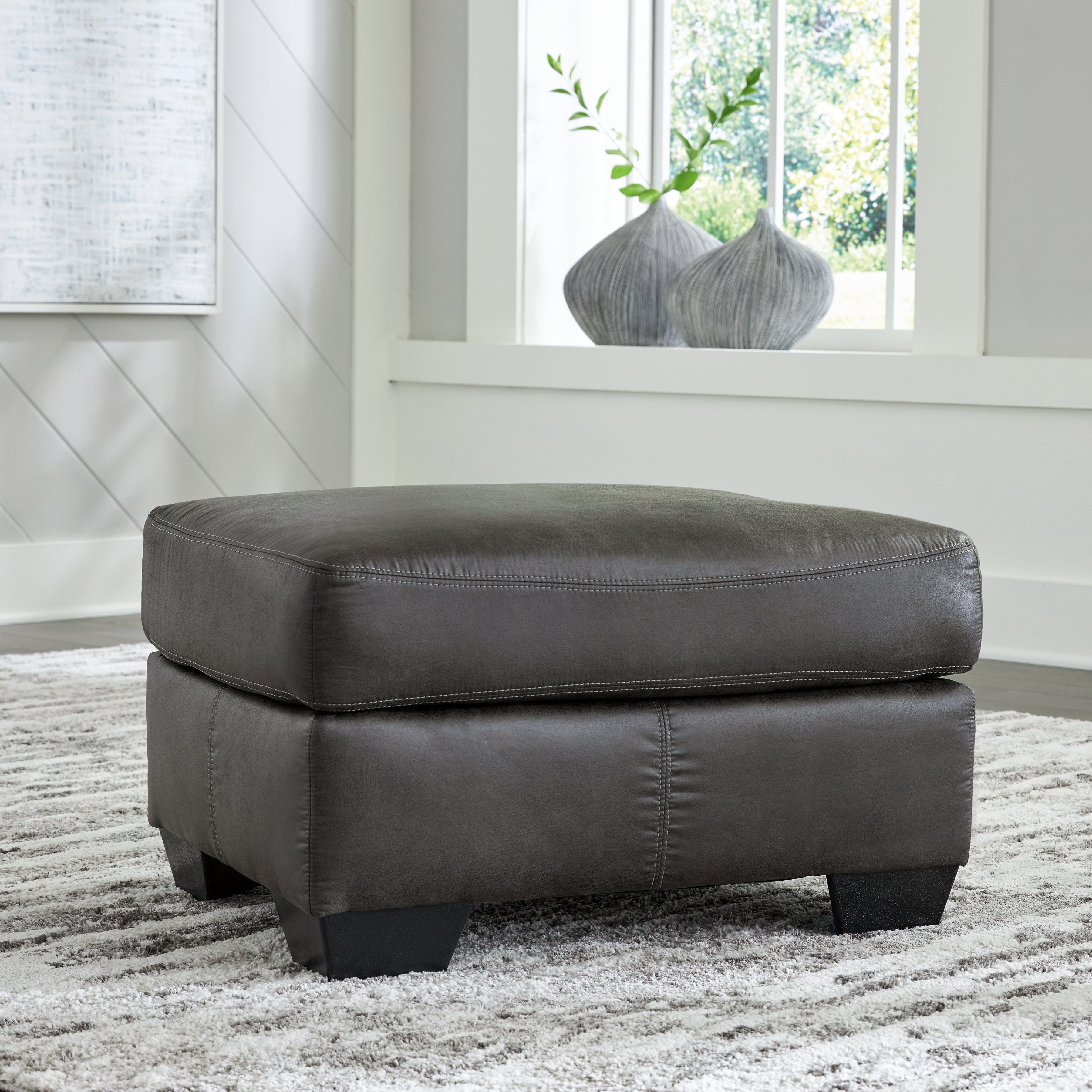 Elite Furniture Outlet - Ashley Furniture - Bladen Living Room - Ottoman / Slate - 1202114