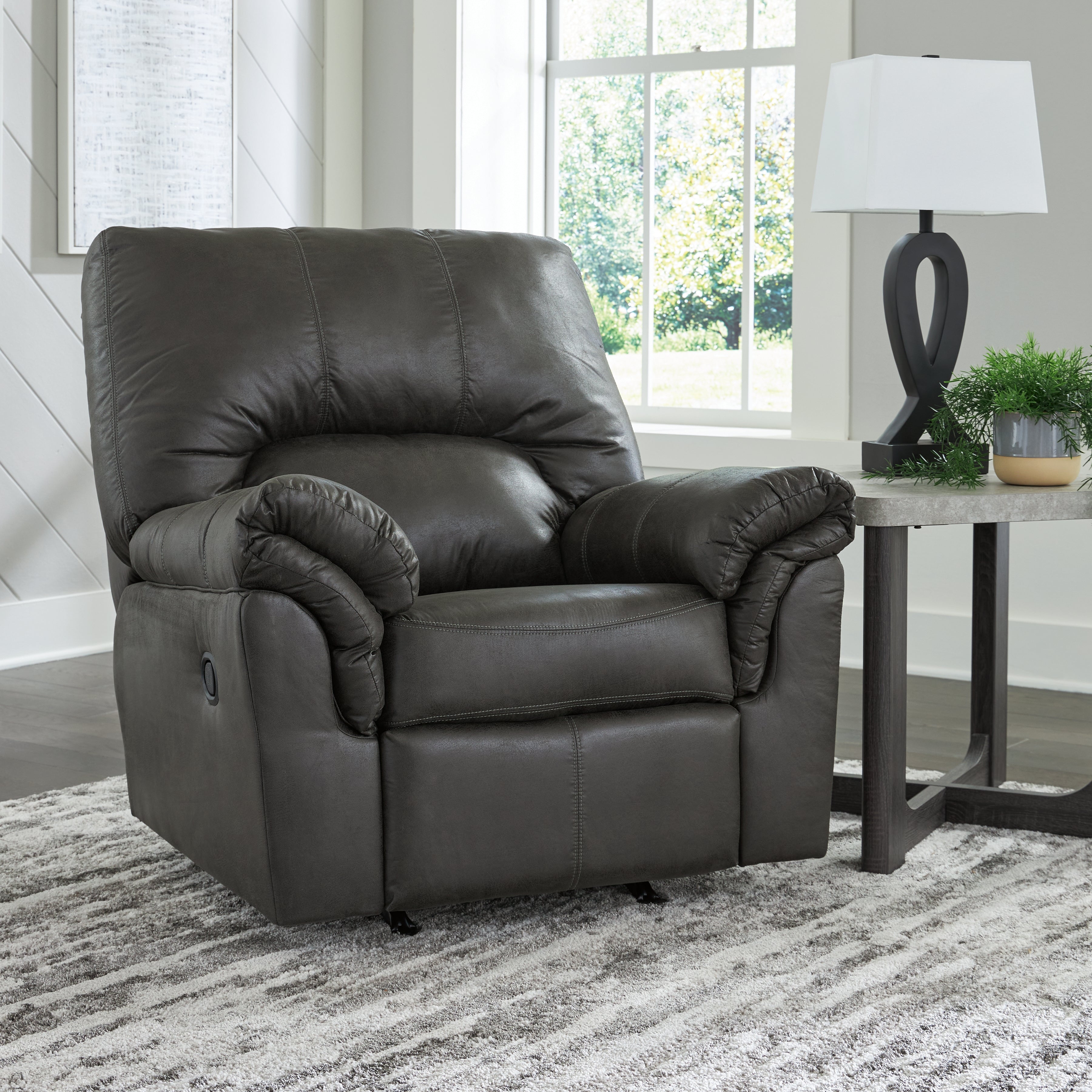 Elite Furniture Outlet - Ashley Furniture - Bladen Living Room - Rocker Recliner / Slate - 1202125