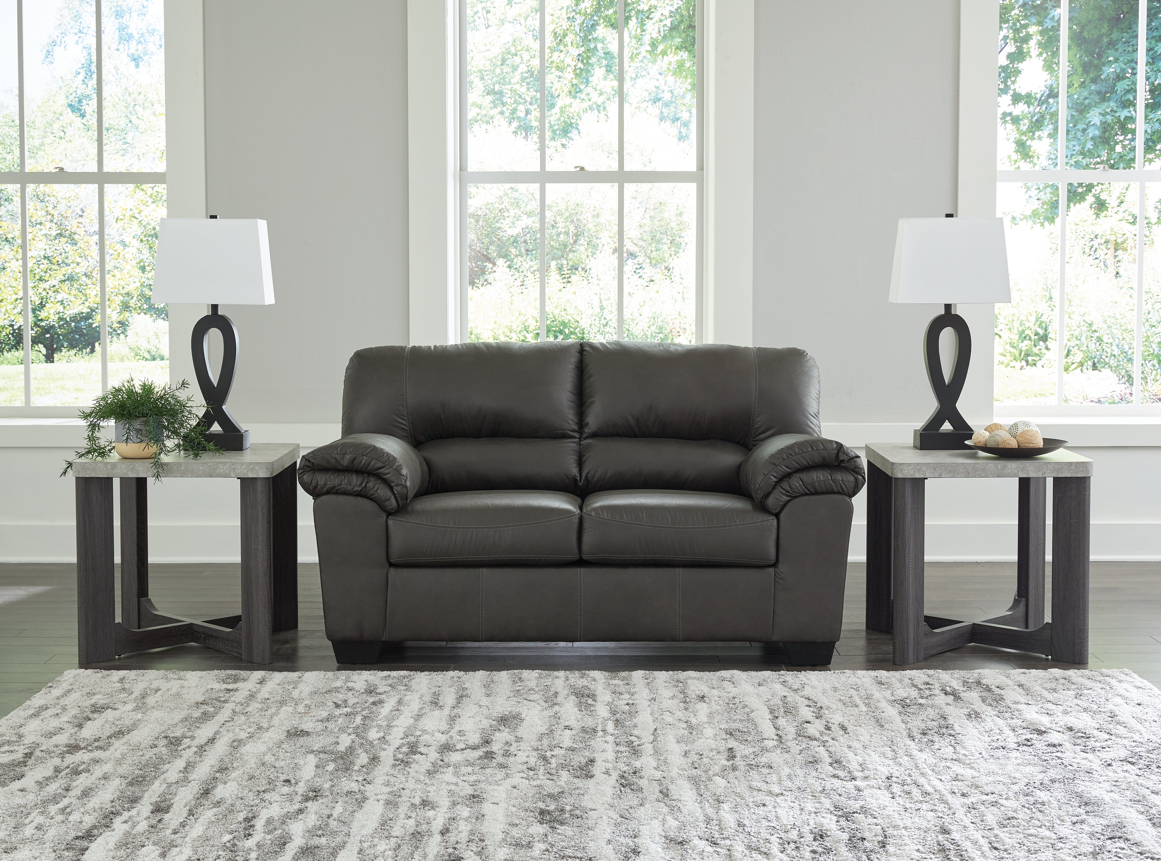 Elite Furniture Outlet - Ashley Furniture - Bladen Living Room - Loveseat / Slate - 1202135