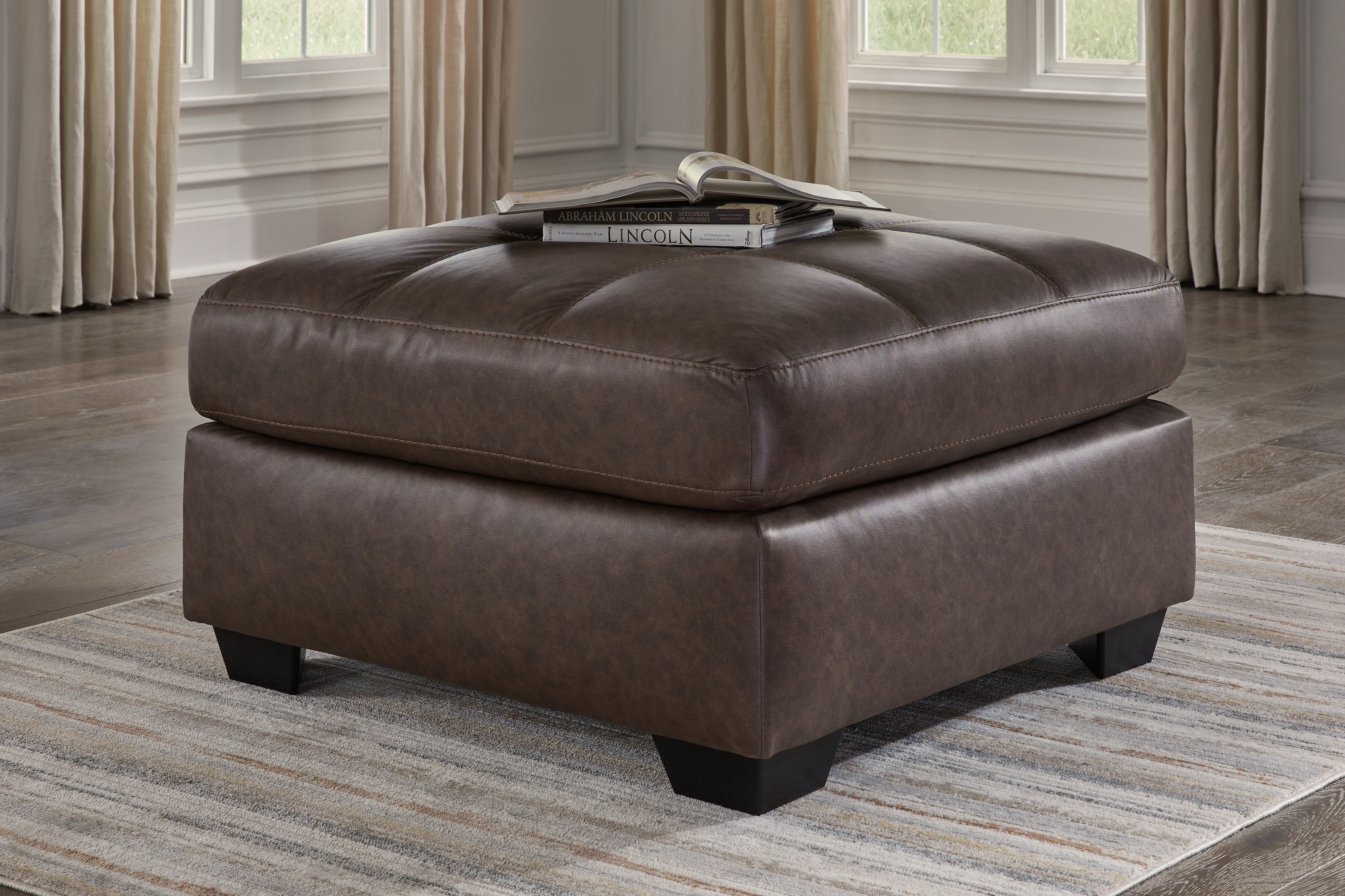 Elite Furniture Outlet - Ashley Furniture - Barlin Mills Living Room - Oversized Accent Ottoman / Umber - 1700308