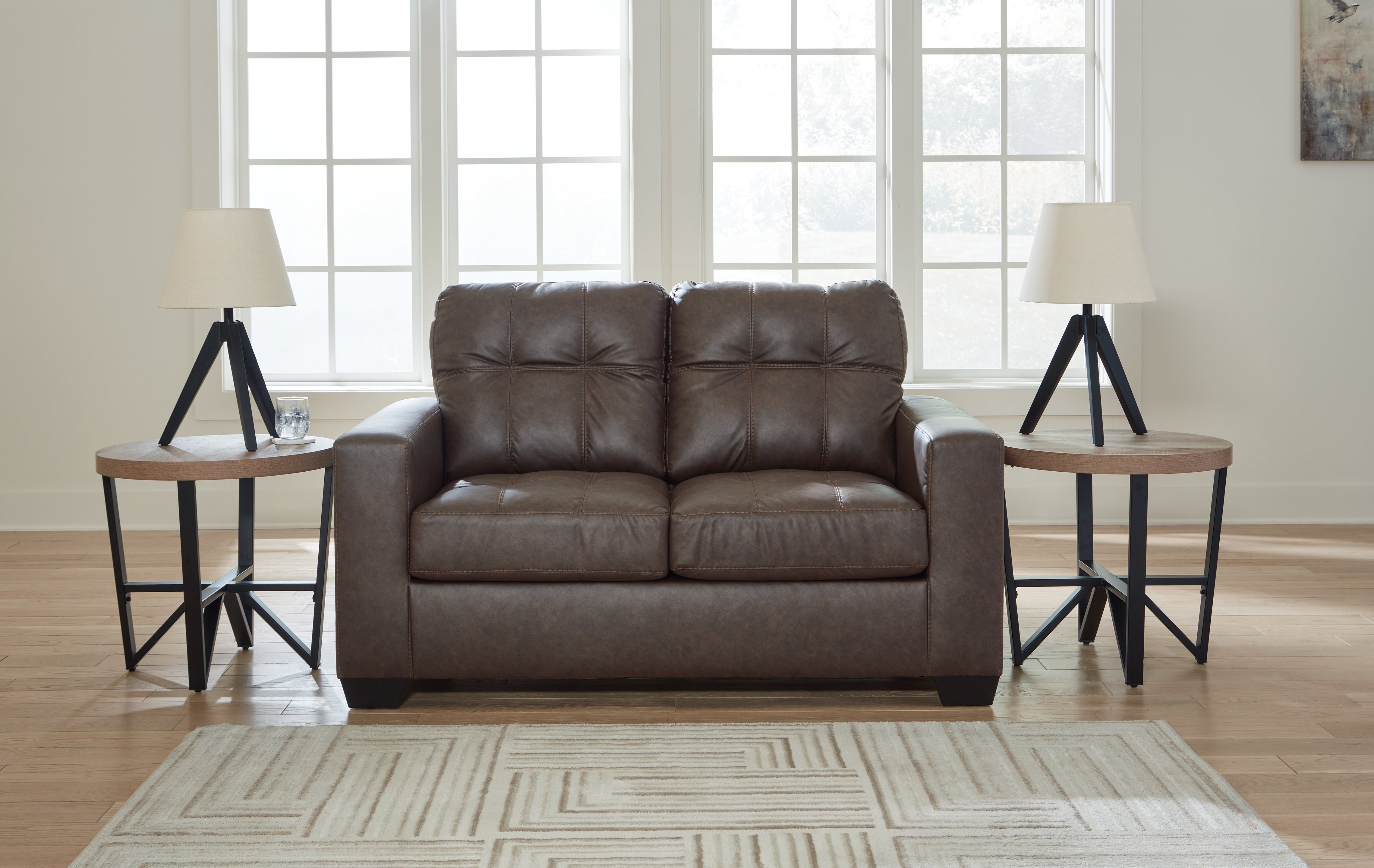 Elite Furniture Outlet - Ashley Furniture - Barlin Mills Living Room - Loveseat / Umber - 1700335