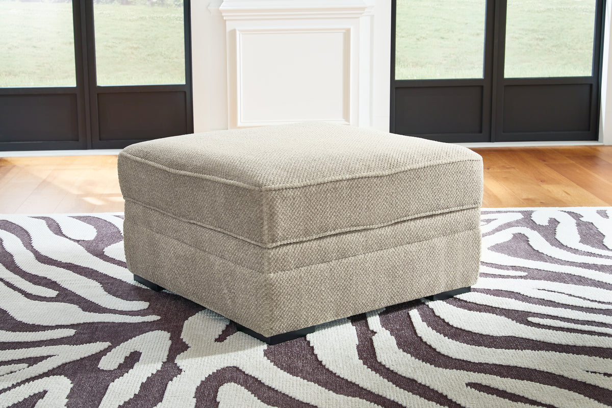 Elite Furniture Outlet - Ashley Furniture - Calnita Living Room - Ottoman With Storage / Sisal - 2050211
