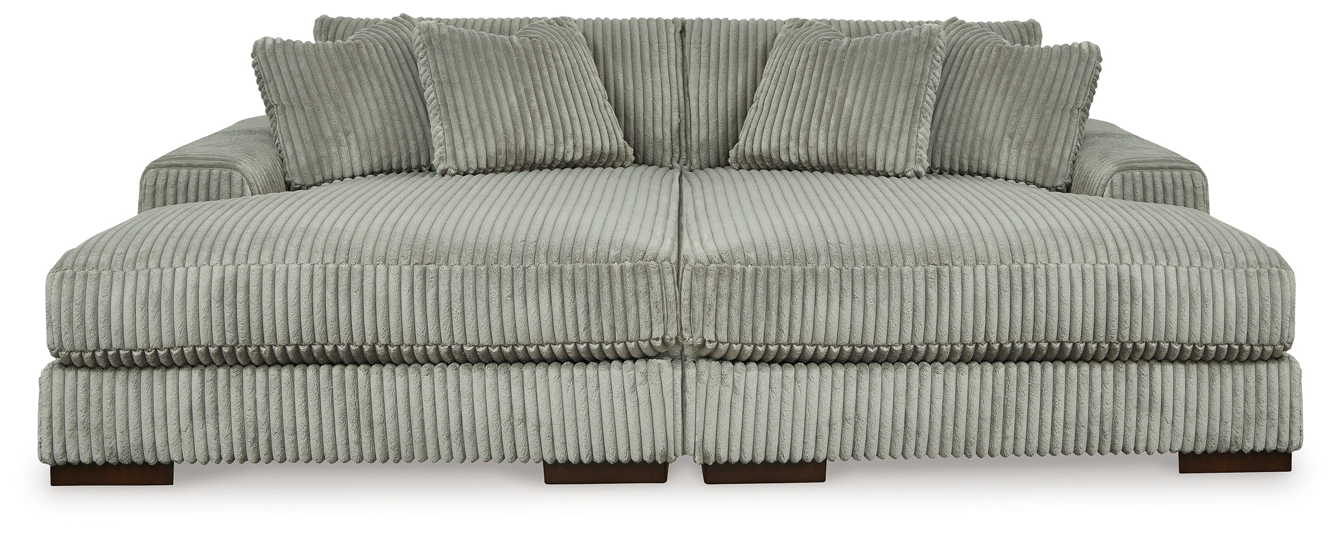 Elite Furniture Outlet - Ashley Furniture - Lindyn Sectional - RAF Super Chaise / Fog - 21105S11