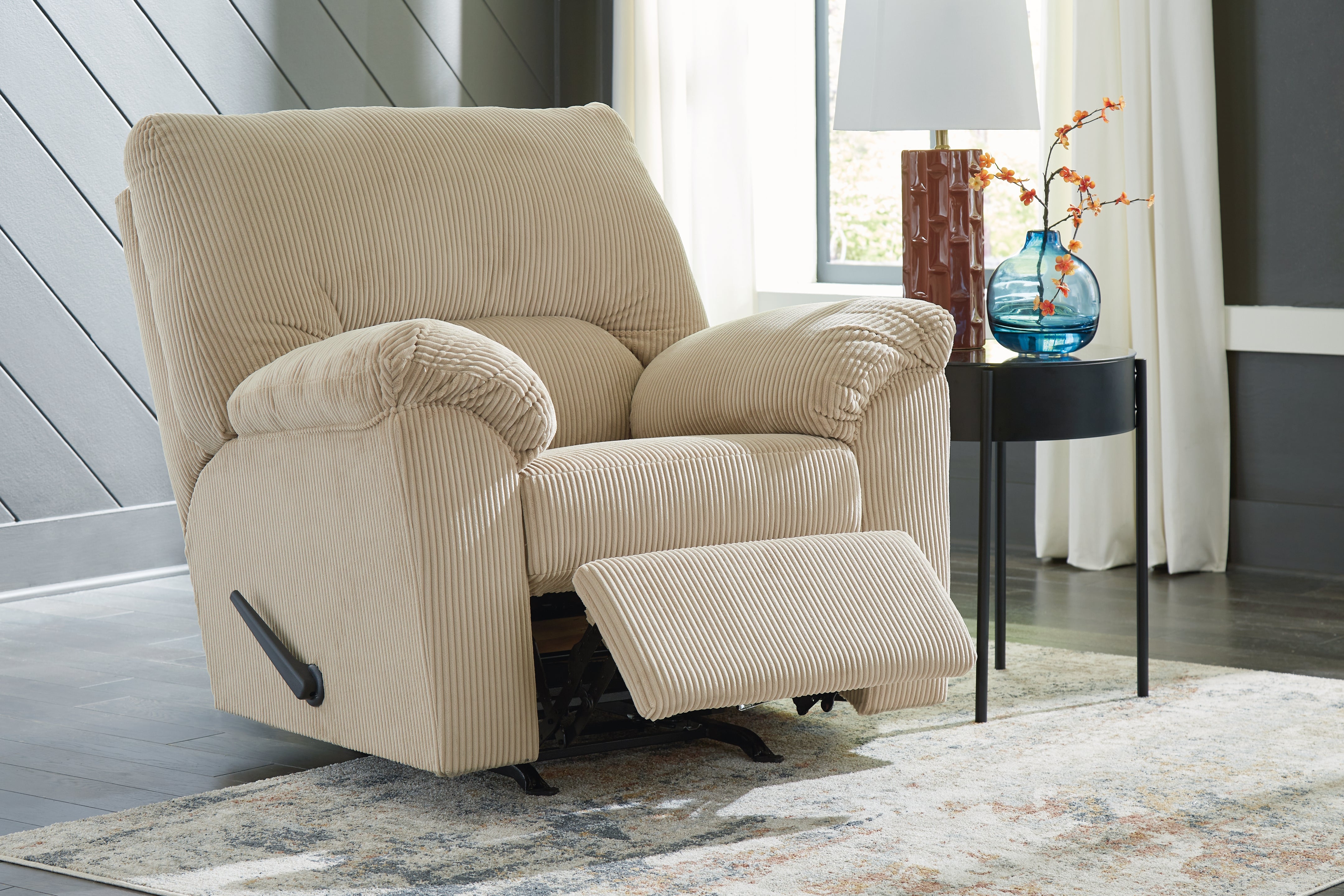 Elite Furniture Outlet - Ashley Furniture - SimpleJoy Living Room - Rocker Recliner / Sand - 2420325