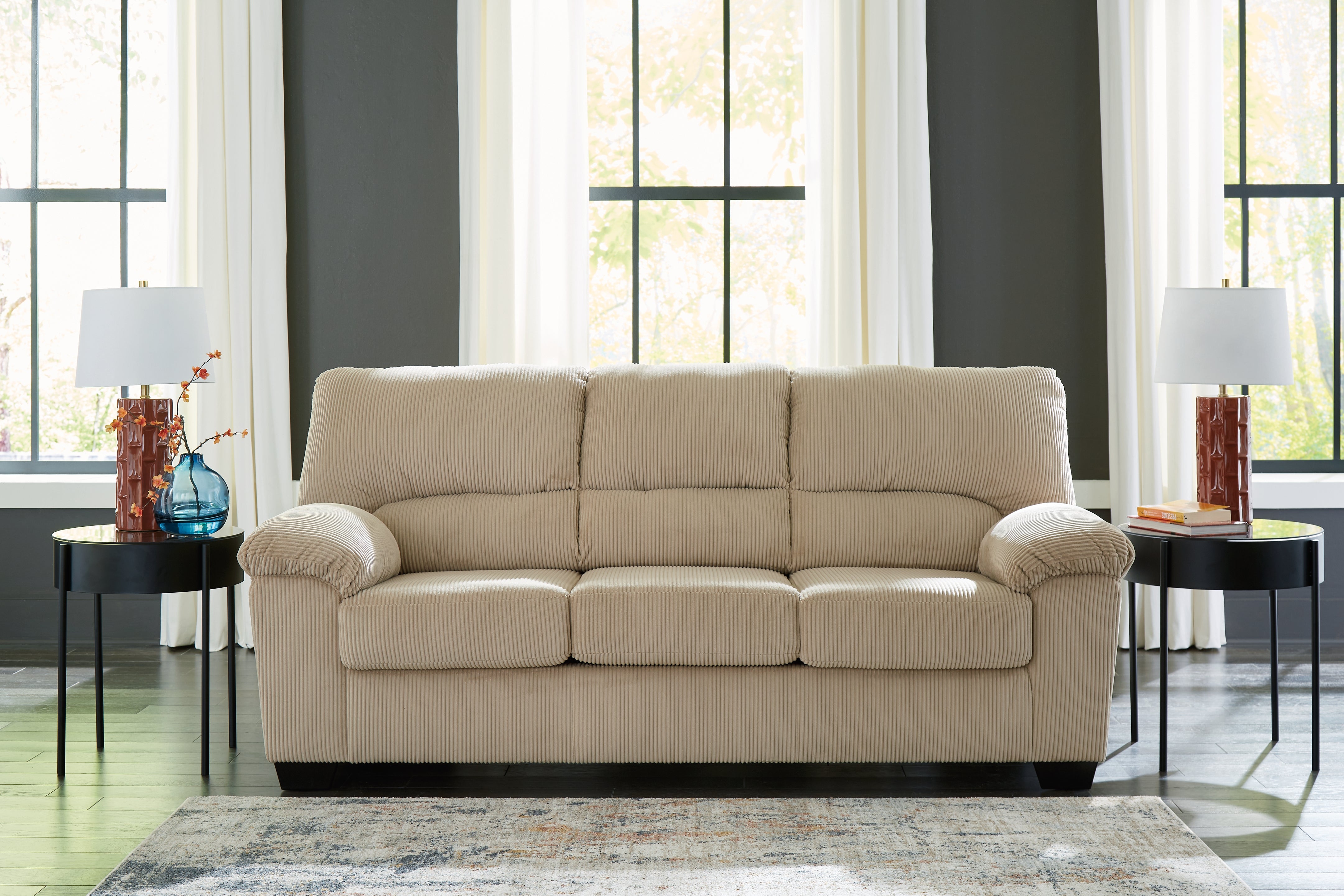Elite Furniture Outlet - Ashley Furniture - SimpleJoy Living Room - Sofa / Sand - 2420338