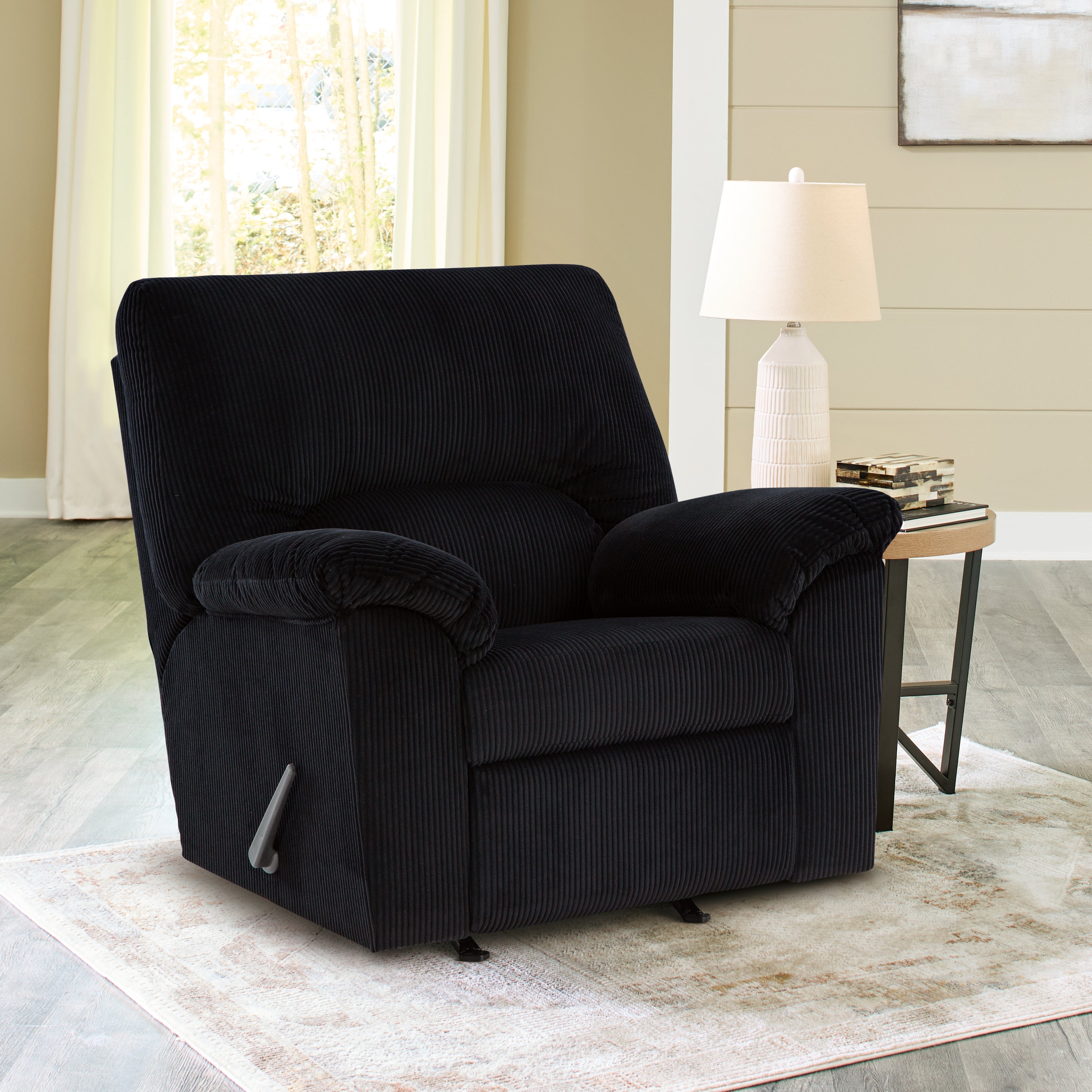 Elite Furniture Outlet - Ashley Furniture - SimpleJoy Living Room - Rocker Recliner / Onyx - 2420425