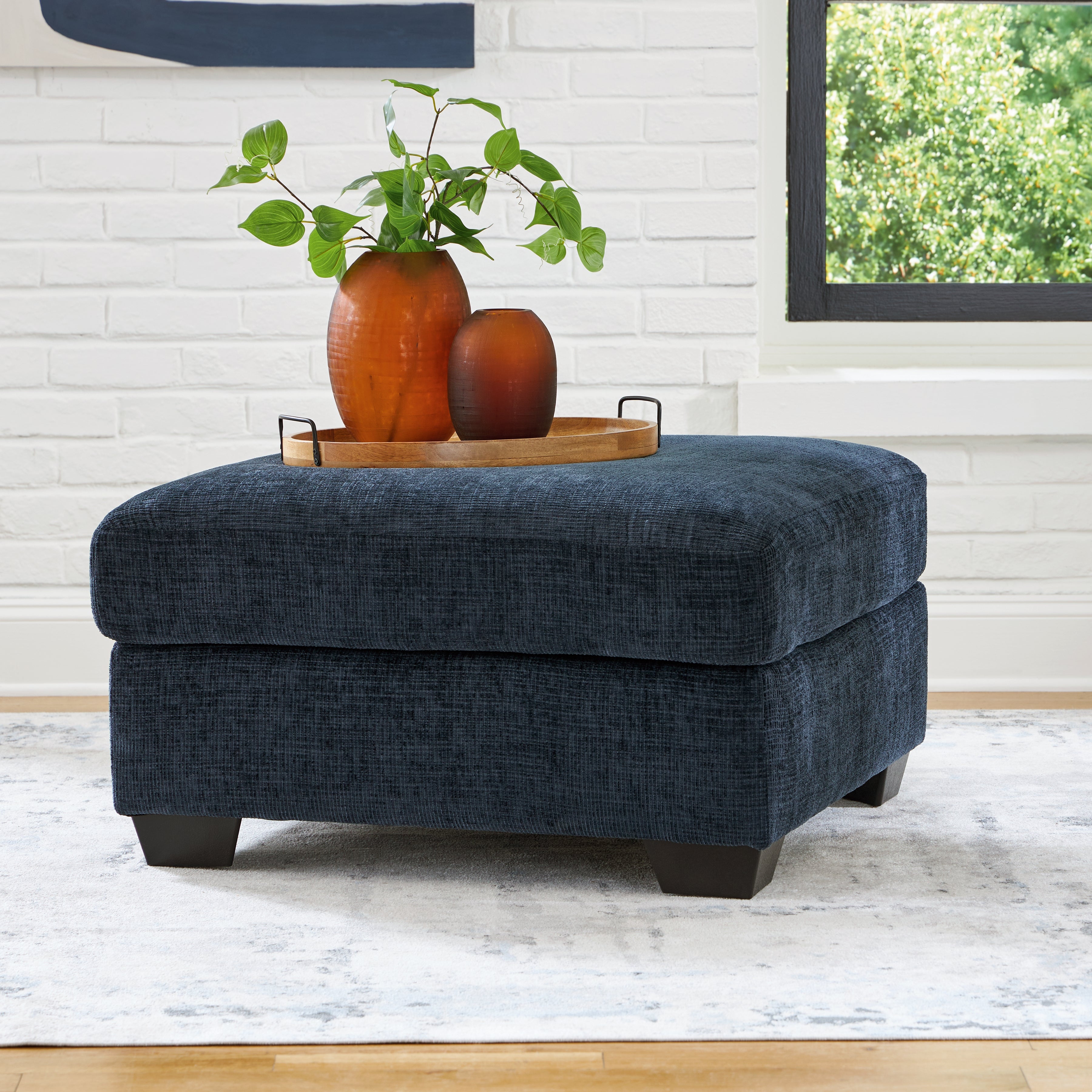 Elite Furniture Outlet - Ashley Furniture - Aviemore Living Room - Oversized Accent Ottoman / Ink - 2430308