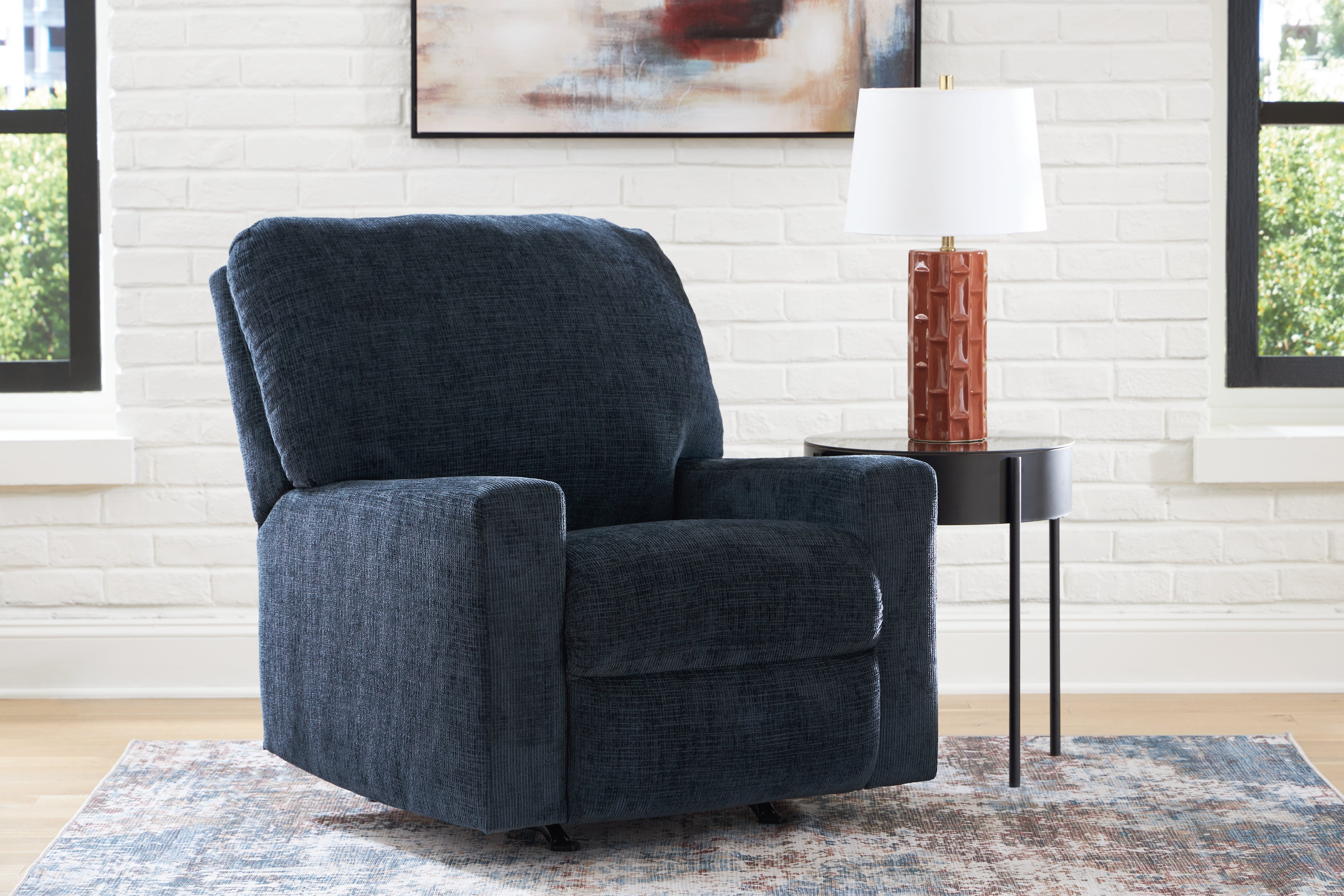 Elite Furniture Outlet - Ashley Furniture - Aviemore Living Room - Rocker Recliner / Ink - 2430325