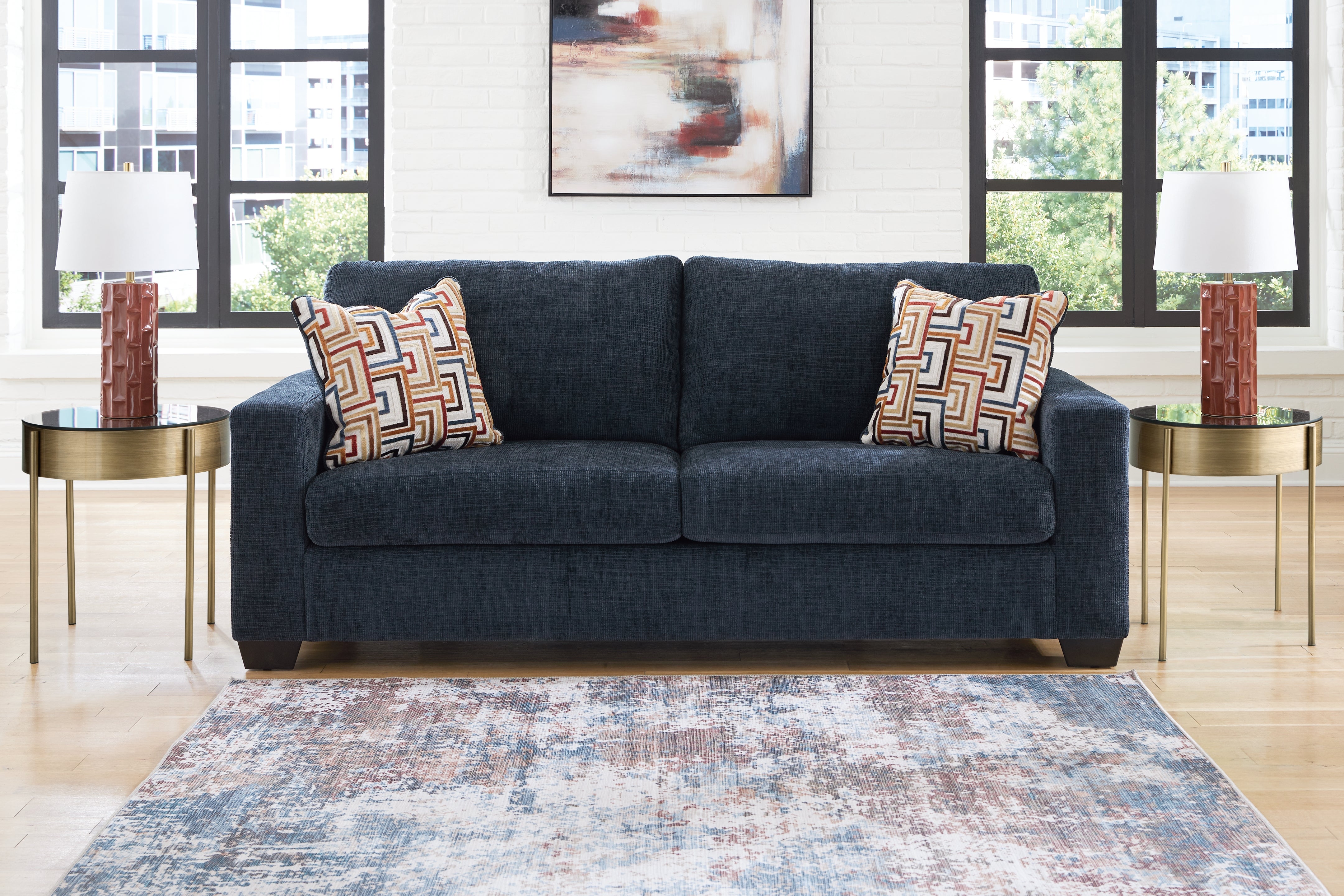 Elite Furniture Outlet - Ashley Furniture - Aviemore Living Room - Sofa / Ink - 2430338
