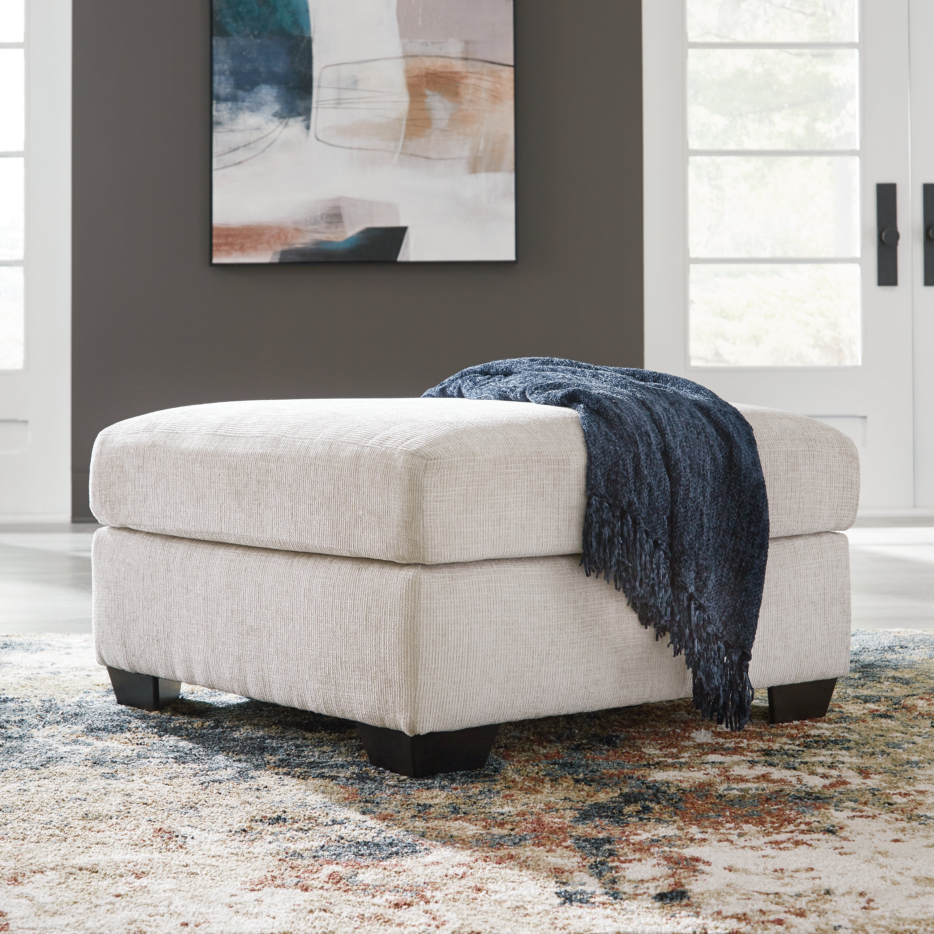 Elite Furniture Outlet - Ashley Furniture - Aviemore Living Room - Oversized Accent Ottoman / Stone - 2430508