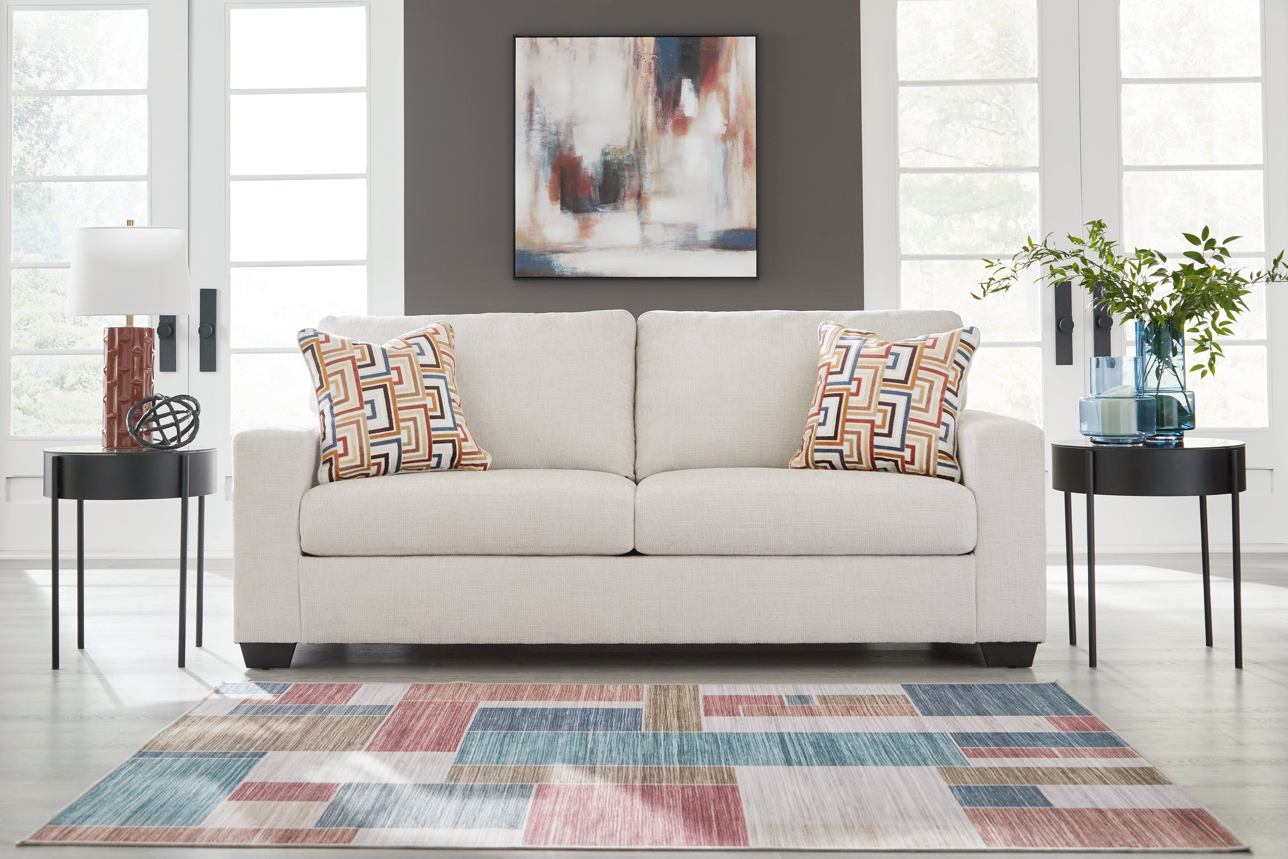 Elite Furniture Outlet - Ashley Furniture - Aviemore Living Room - Sofa / Stone - 2430538