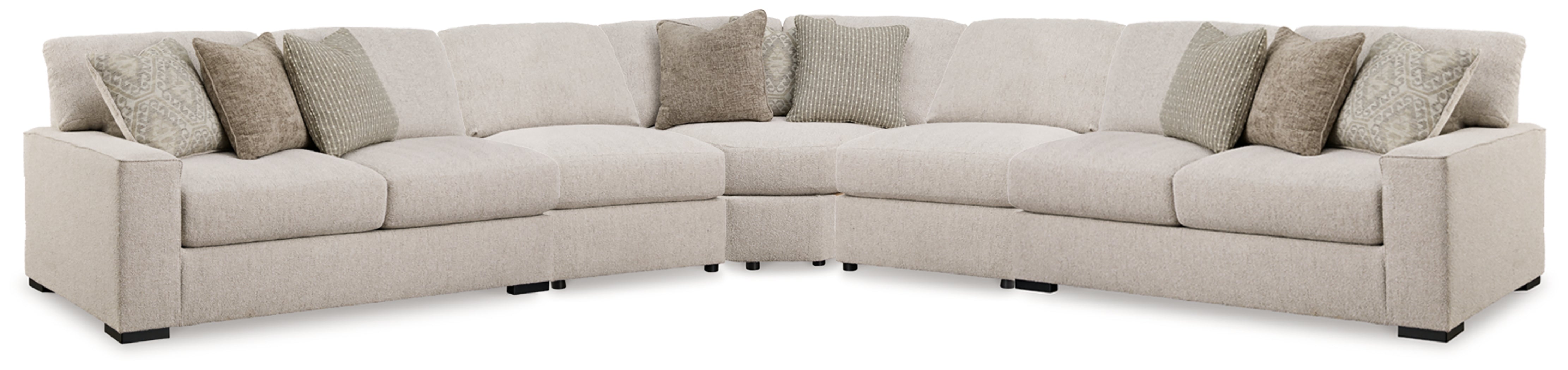 Elite Furniture Outlet - Ashley Furniture - Ballyton Sectional - RAF 5-Piece Sectional / Sand - 25102S3