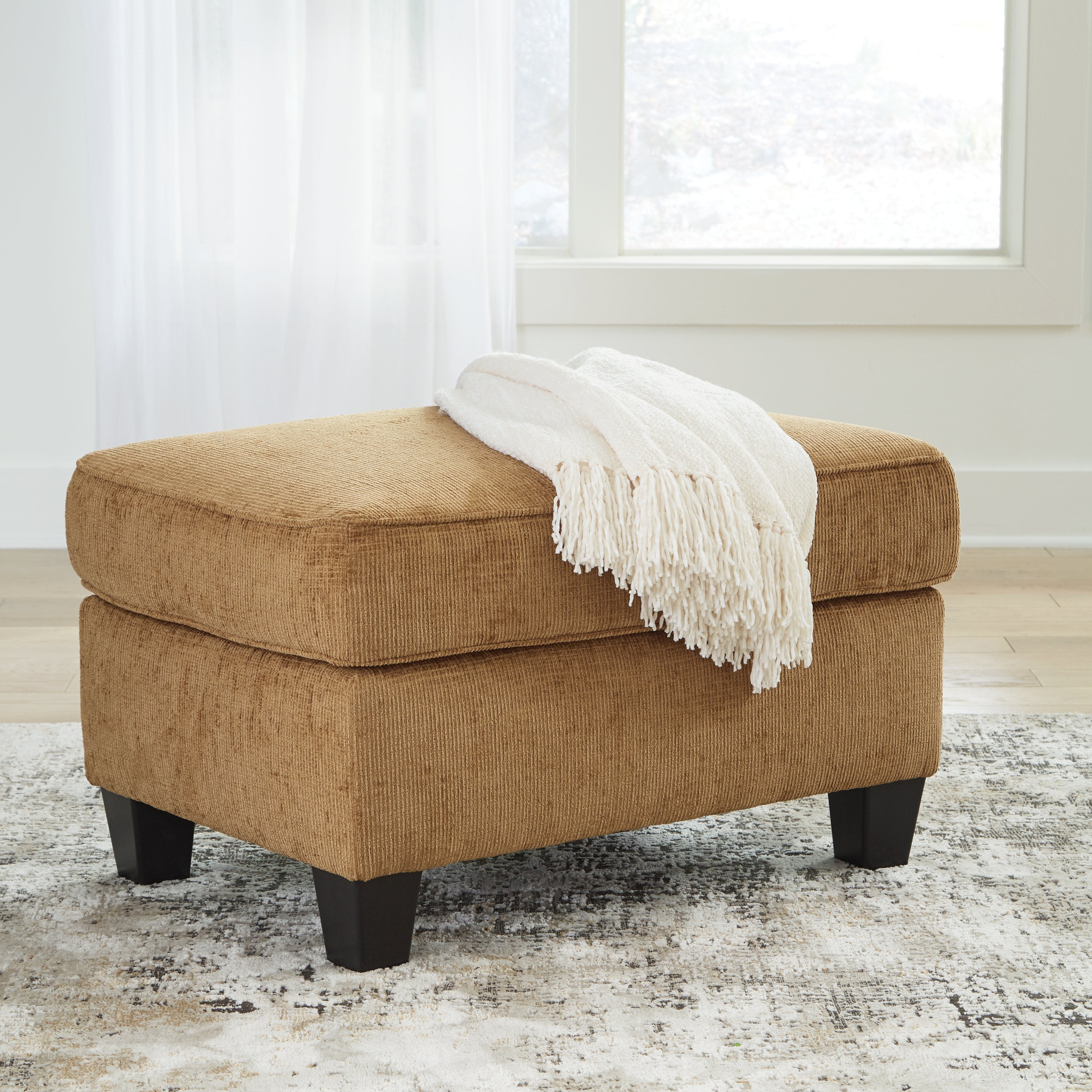 Elite Furniture Outlet - Ashley Furniture - Erinslane Living Room - Ottoman / Honey - 2520714
